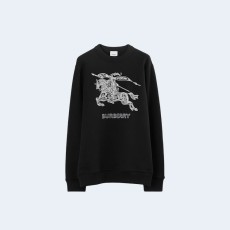 버버리 로고 자수 크루넥 맨투맨