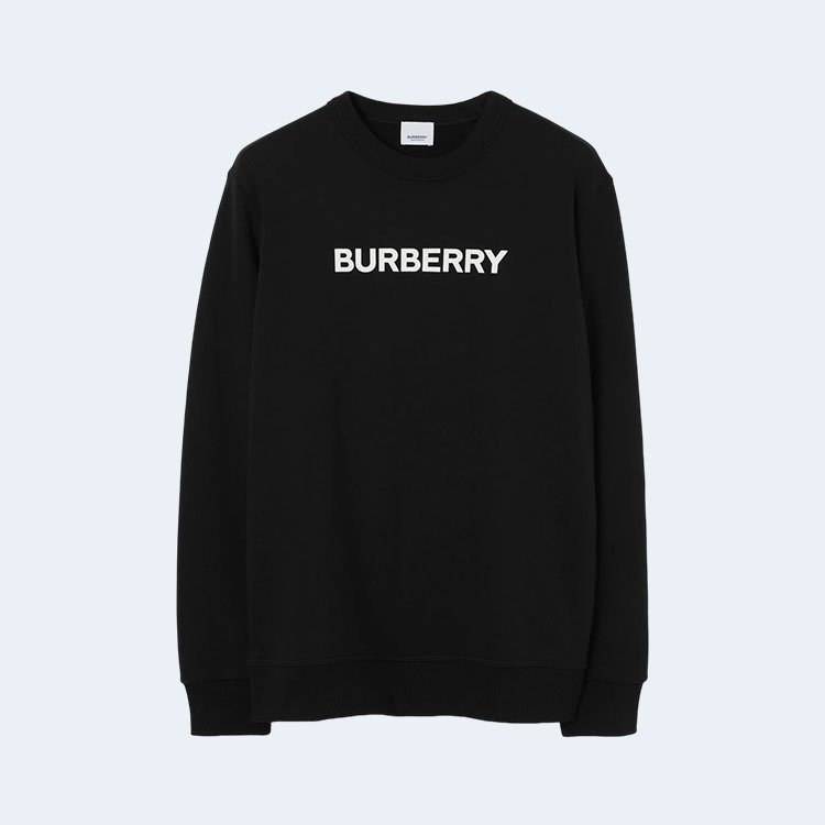 버버리 로고 코튼 스웨트셔츠