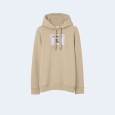 버버리 프로섬 라벨 코튼 후드 베이지