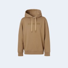 버버리 로고 프린트 코튼 후드