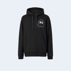 버버리 체스트 패치 후드 블랙