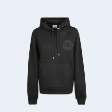 버버리 로고 엠브로이더드 후디 블랙