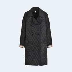 버버리 타이팅 다이아몬드 퀄팅 코트