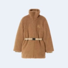 버버리 엠브로이더리 울 블렌드 코트 브라운