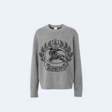 버버리 ekd 울 자카드 오버사이즈 니트