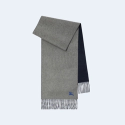 버버리 리버시블 캐시미어 그레이 블랙 스카프