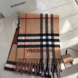 버버리 캐시미어  100% 로고 머플러