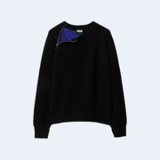 버버리 지퍼 디테일 울 니트