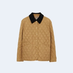 버버리 코듀로이 칼라 다이아몬드 퀄팅 자켓