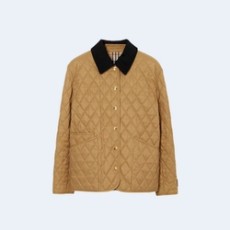 버버리 코듀로이 칼라 다이아몬드 퀄팅 자켓