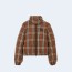 버버리 크롭 체크 나일론 퍼퍼 자켓