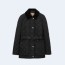 버버리 다이아몬드 퀄팅 나일론 블랙 자켓