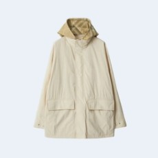 버버리 체크 후드 나일론 재킷