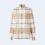 버버리 체크 스트레치 코튼 포플린 셔츠 베이지
