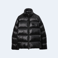 버버리 나일론 푸퍼 자켓 블랙
