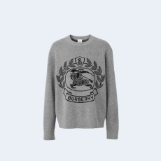 버버리 ekd 울 자카드 오버사이즈 니트