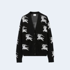 버버리 EKD 코튼 가디건 블랙