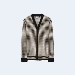 버버리 체크 코튼 블렌드 가디건