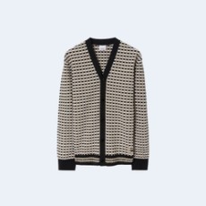 버버리 체크 코튼 블렌드 가디건