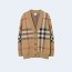 버버리 체크 울 블렌드 가디건
