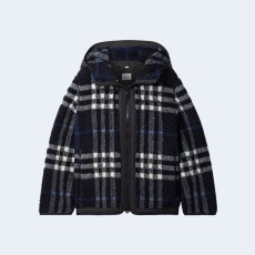버버리 쉘 트라이피 체크 울 블랜드 자켓