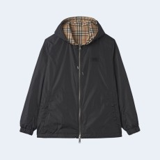 버버리 아카이브 베이지 리버시블 후드 재킷