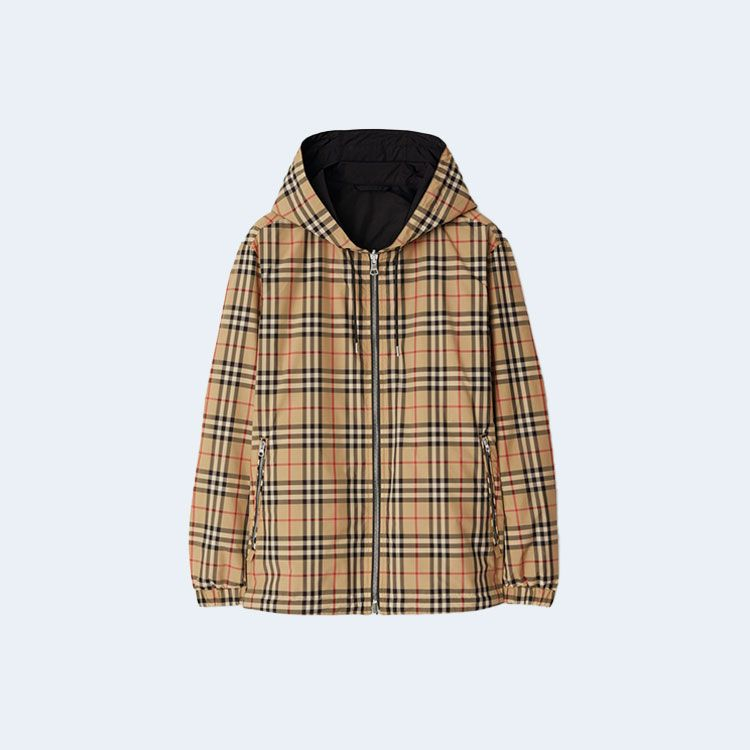 버버리 리버시블 체크 재킷