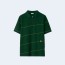 버버리 스트라이프 코튼 폴로 셔츠 그린