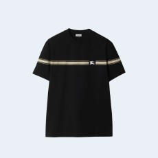 버버리 스트라이프 코튼 티셔츠