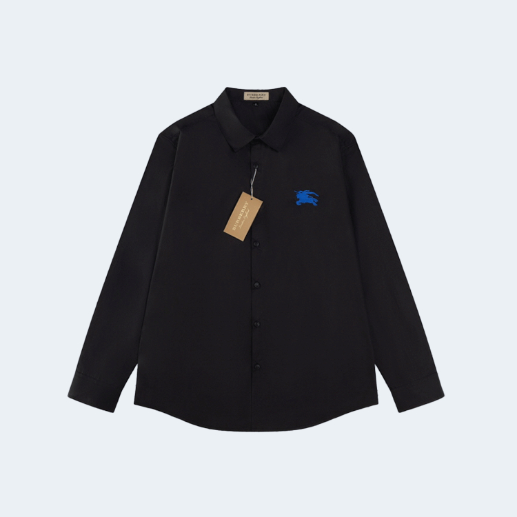버버리 블루 자수 셔츠 블랙