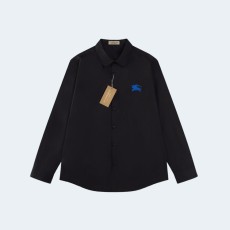 버버리 블루 자수 셔츠 블랙