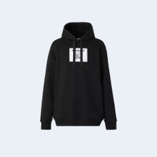 버버리 프로섬 라벨 코튼 후드 블랙