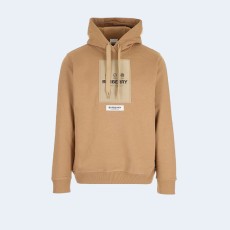 버버리 로고 패치 후드 브라운