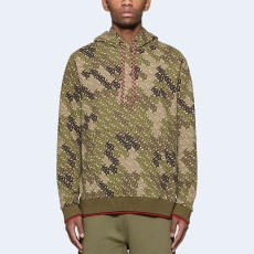 버버리 카모 모노그램 프린트 코튼 니트 후디