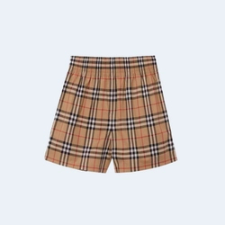 버버리 스트라이프 빈티지 사이드 화이트 체크 쇼츠
