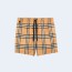 버버리 오렌지 체크 스윔 쇼츠
