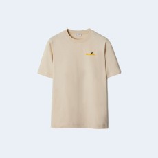 버버리 Bee 로고 코튼 티셔츠 베이지