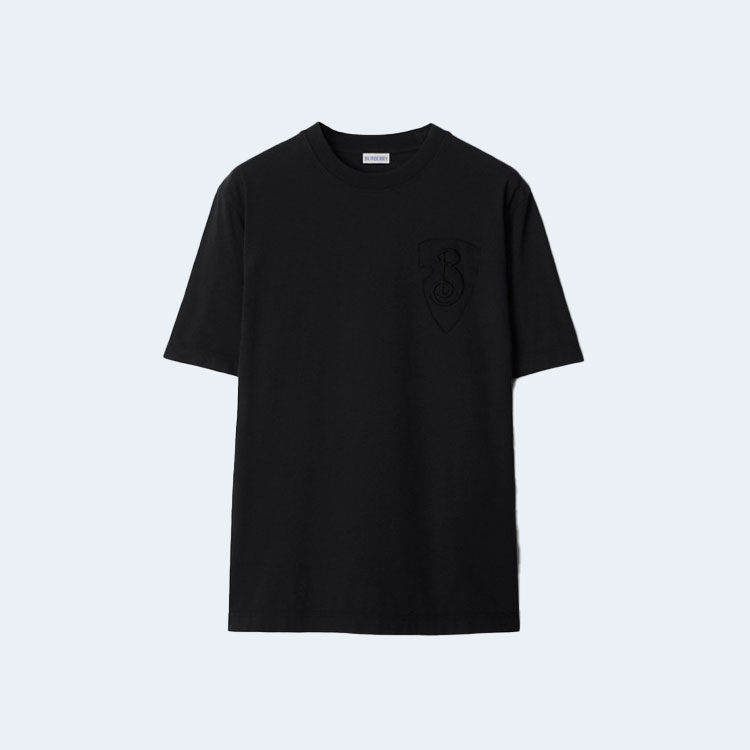 버버리 B 쉴드 코튼 티셔츠