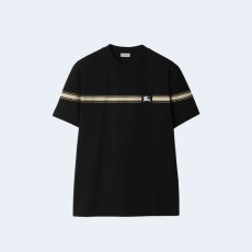 버버리 스트라이프 코튼 티셔츠