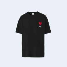 버버리 그래픽 로고 코튼 반팔 티셔츠 블랙