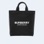 버버리 로고 프린트 나일론 토트백