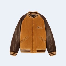 벨루티 스웨이드 레더 바시티 자켓