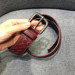 보테가 베네타 인트레치아토 레더 벨트
