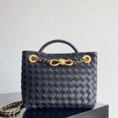 보테가베네타 스몰 안디아모 블랙 금장