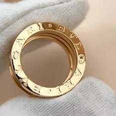 불가리 비제로원 락 4 밴드 반지 로즈 골드