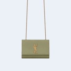 생로랑 케이트 미디엄 백 그린 골드