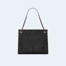 생로랑 빈티지 니키 쇼퍼백 다크