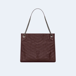 생로랑 빈티지 니키 쇼퍼백 와인