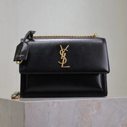 생로랑 선셋백 미듐 금장