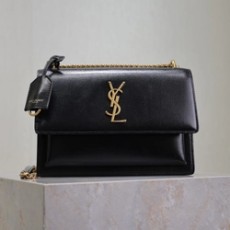 생로랑 선셋백 미듐 금장